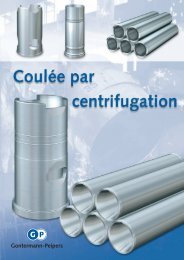 Coulée par centrifugation - Gontermann-Peipers