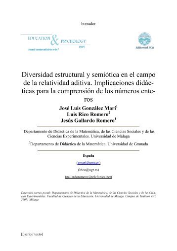 Linea Naturales relativos y números enteros - josé luis gonzález marí