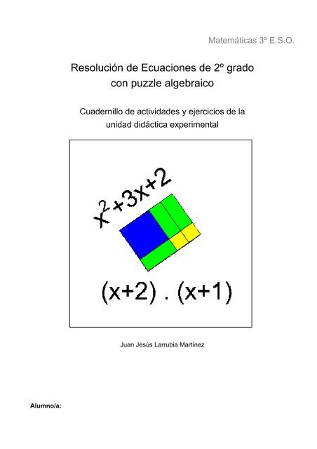 Resolución de Ecuaciones de 2º grado con puzzle ... - CPR Ceuta