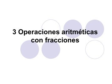 operaciones aritméticas con fracciones
