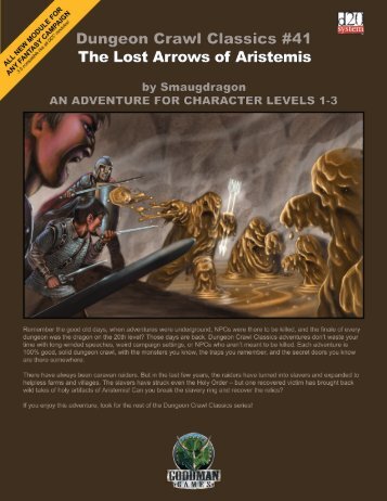 The Lost Arrows of Aristemis - Goodman Games