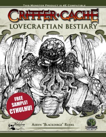 LOVECRAFTIAN BESTIARY CTHULHU! - Goodman Games