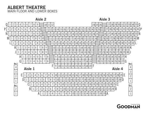 Burton Theatre Detailed Seating Chart