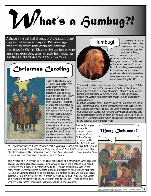 A Christmas Carol Study Guide.indd - Goodman Theatre