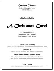 A Christmas Carol 2007 Study Guide - Goodman Theatre