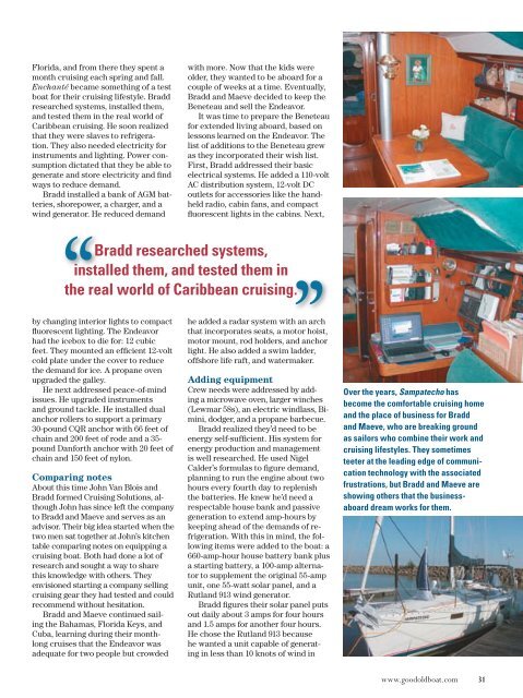 The sailing magazine for the rest of us! - Good Old Boat Magazine
