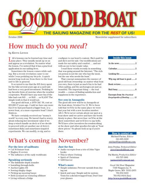 PDF version - Good Old Boat Magazine