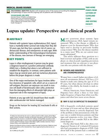 Lupus update - Cleveland Clinic Journal of Medicine
