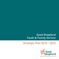 Strategic Plan 2010 - 2015 Good Shepherd Youth & Family Service