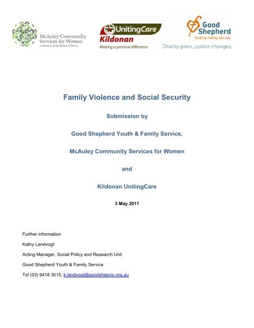 Family Violence and Social Security - Good Shepherd Youth ...