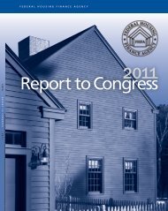 FHFA 2011 Annual Report to Congress - Goodwin Procter LLP