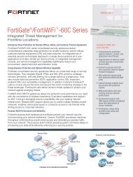 FortiGate®/FortiWiFi™-60C Series - Bhinneka