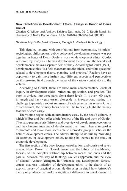new directions in development ethics essays in honor of denis new directions in development ethics essays in honor of denis