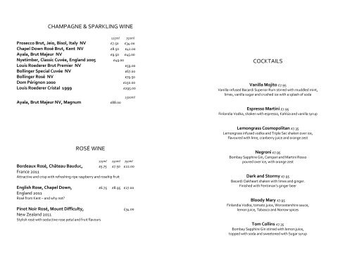 Gordon ramsay 2024 restaurant menu