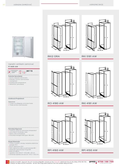 Pdf katalog: Gorenje Frižideri i zamrzivaći 2012