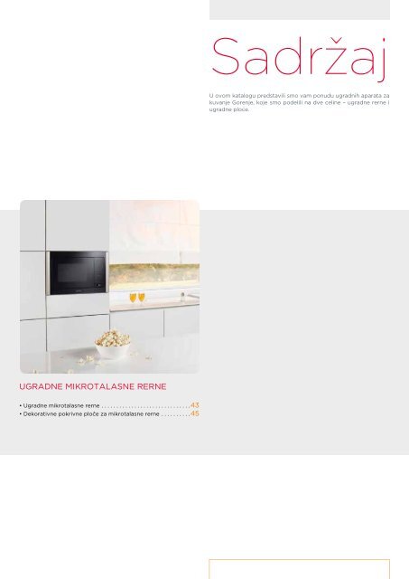 Pdf katalog: Gorenje Ugradni aparati za kuvanje 2012