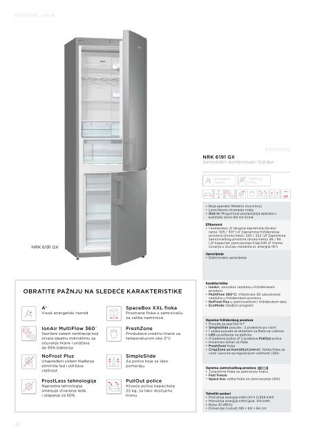 Pdf katalog: Gorenje ION GENERATION Nova generacija frižidera