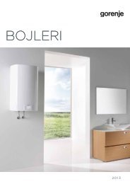 Pdf katalog: Gorenje Bojleri 2013