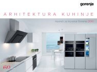 A R H I T E K T U R A K U H I N J E - Gorenje