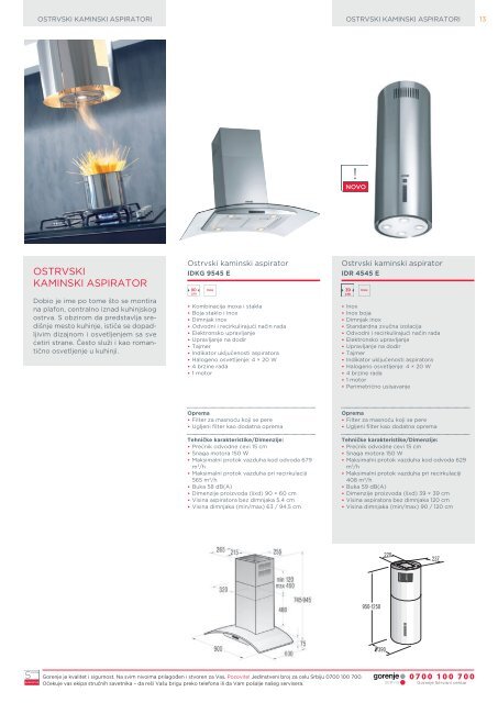 Pdf katalog: Gorenje Aspiratori