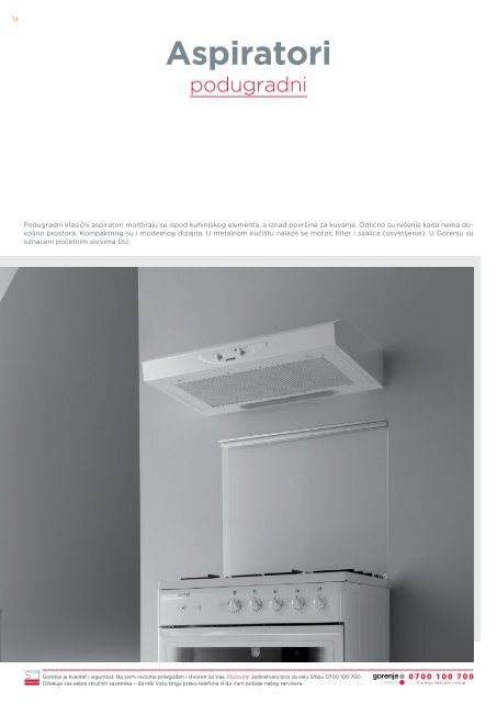 Pdf katalog: Gorenje Aspiratori