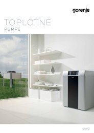 Pdf katalog: Gorenje Toplotne pumpe 2012