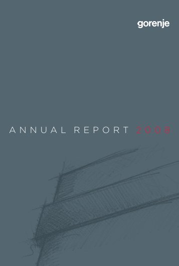 ANNUAL REPORT 2008 - Gorenje Group