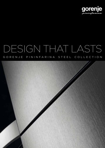 DESIGN THAT LASTS - Gorenje Group