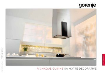 Catalogue Gorenje et ses hottes decoratives .PDF