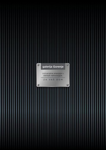 Pdf katalog: Galerija Gorenje - Gorenje Group
