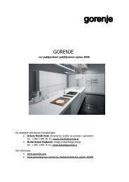 Gorenje na sejmu IFA 2008 - Gorenje Group