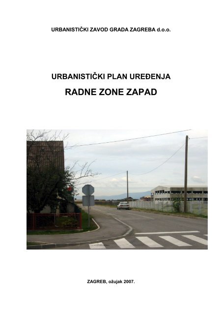 UPU Radna zona Zapad.pdf - Grad Velika Gorica