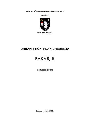 UPU Rakarje.pdf - Grad Velika Gorica