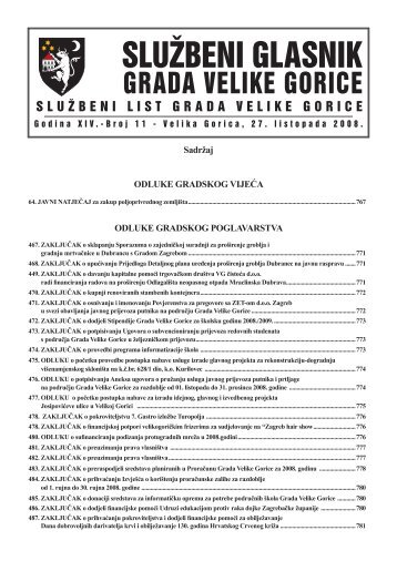 Slu?beni glasnik 11/2008 - Grad Velika Gorica