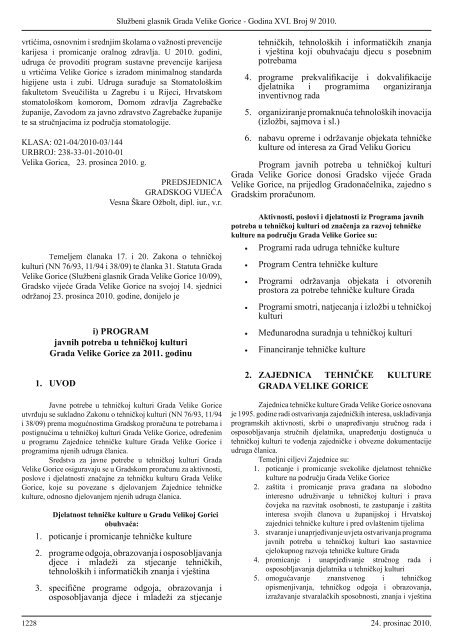 Sluzbeni glasnik GVG 9.indd - Grad Velika Gorica