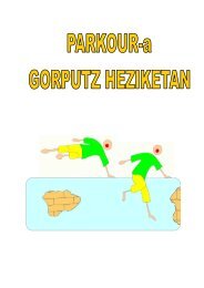 PARKOUR-a GORPUTZ HEZIKETAN Euskaraz - gorputzheziketa.net