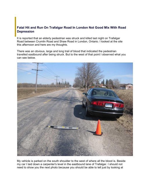 Fatal Hit And Run On Trafalgar Road In London Gorski Consulting