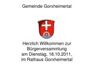 Sanierung Mehrzweckhalle - Gorxheimertal