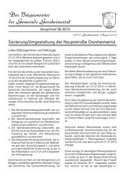 Bürgerbrief zur Sanierung der Landesstraße 02/2010 - Gorxheimertal