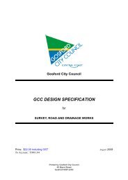 gcc design specification - Gosford City Council - NSW Government