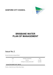 Brisbane Water Plan of Management - Gosford City Council - NSW ...