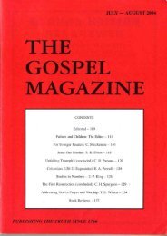 July-August - The Gospel Magazine