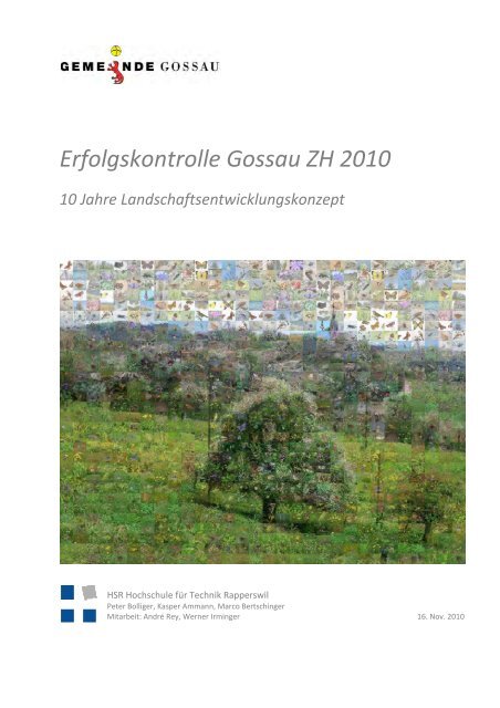 Erfolgskontrolle Gossau ZH 2010 - Gemeinde Gossau