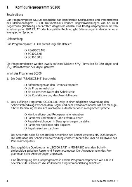 Bedienungsanleitung (pdf 159 kB) - Gossen-Metrawatt