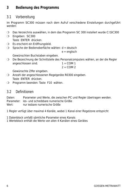 Bedienungsanleitung (pdf 159 kB) - Gossen-Metrawatt