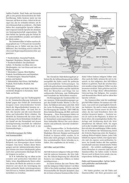 Adivasi. Hoffnung und Kampf der indischen - Gossner Mission