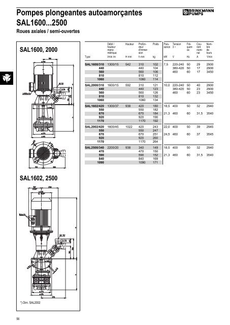 Informations techniques - BRINKMANN PUMPS