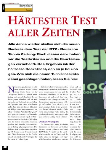 härtester test aller zeiten - gotennis - Erfolgreicher Tennis spielen