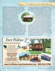 Fort Wahoo Cabin & Boat Rentals - Lake Cumberland, Kentucky ...