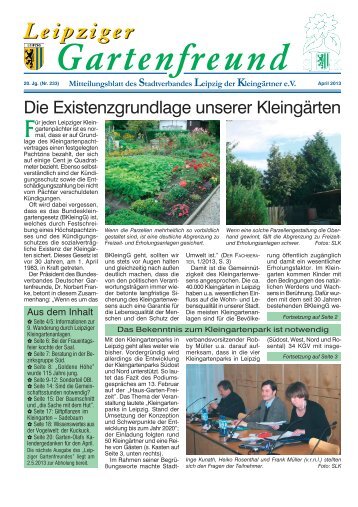 Leipziger Gartenfreund 04/13 - Stadtverband Leipzig der ...